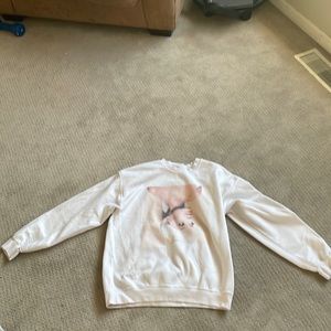 Ariana Grande white crewneck